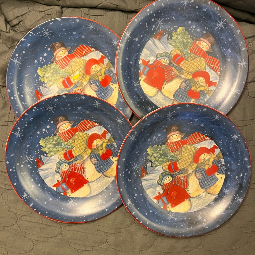 Ceramic Christmas plates